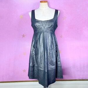 Lerario Beatriz Cocktail Dress Women’s 8 Black Metallic Party Wedding Guest